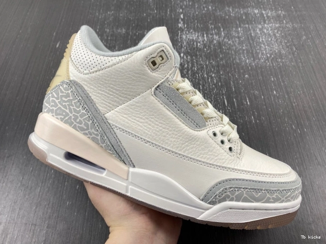 Rep TBK Craft Jordan Air 3 Ivory FJ9479-100 0714